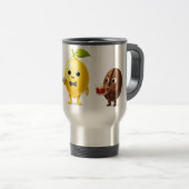 Cute Lemon Tea Friends – Classic Mug トラベルマグ (正面右)