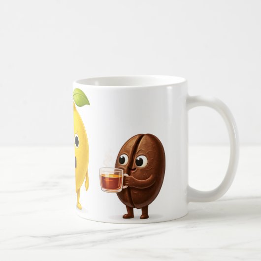 Cute Lemon Tea Friends – Coffee, Tea & Water Class コーヒーマグカップ (右)