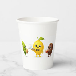 Cute Lemon Tea Friends – Takeaway Paper Cup Design 紙コップ
