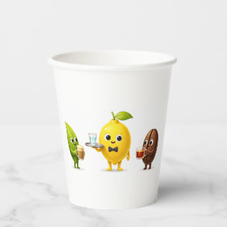 Cute Lemon Tea Friends – Takeaway Paper Cup Design 紙コップ
