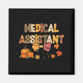 Cute Leopard Medical Istant Stethocope Fall Coquet マグネット (正面)