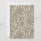 Cute Leopard Safari Gender Neutral Baby Shower 招待状 (裏面)