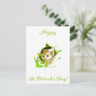 Cute Leprechaun St. Patrick's Day  ポストカード