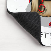 Cute Let's Go! Walk Pekingese Dog (brown masked) マウスパッド (コーナー)