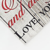 Cute Letter for Husband | To My Husband Present フリースブランケット (角)