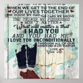 Cute Letter To Husband | Cool Design Gift | ポスター (正面)