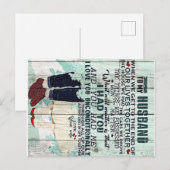 Cute Letter To Husband | Cool Design Gift | ポストカード (正面/裏面)