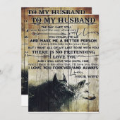 Cute Letter To Husband | Lovely Gift | シーズンカード (正面/裏面)