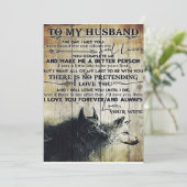 Cute Letter To Husband | Lovely Gift | シーズンカード (スタンド正面)