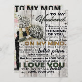 Cute Letter To Husband | Lovely Gift | Father Day シーズンカード (正面/裏面)