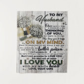 Cute Letter To Husband | Lovely Gift | Father Day タペストリー (正面)