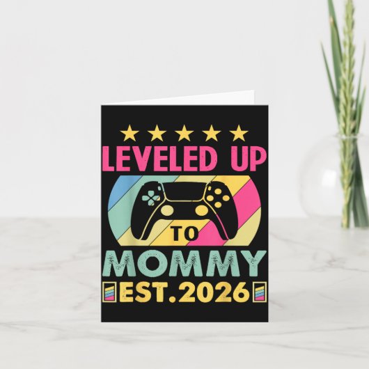 Cute Leveled Up To Mommy 2026 Awesome Promoted To  カード (正面)