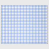 Cute Light Blue Plaid Simple Classic  ラッピングペーパー (フラット)