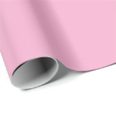 Cute Light Pink Solid Wrapping Paper Roll ラッピングペーパー (ロールコーナー)