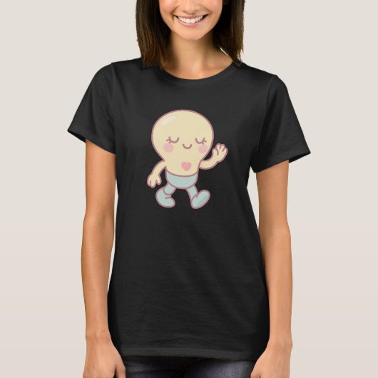 Cute Lightbulb Cartoon Tシャツ (正面)
