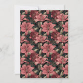 Cute Lilies Aesthetic Birthday Celebration 招待状 (裏面)