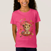 Cute Lion “Ausome Autumn” Design – Fall Autism  Tシャツ (正面)