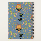 Cute Lion Juggler Kid Personalized Spiral Notebook ノートブック (裏面)