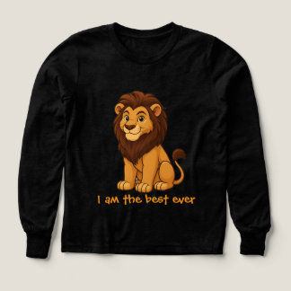 Cute lion kids sweatshirt "I am the best ever"