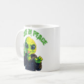 cute little alien, der kleine ausserirdische コーヒーマグカップ (正面左)