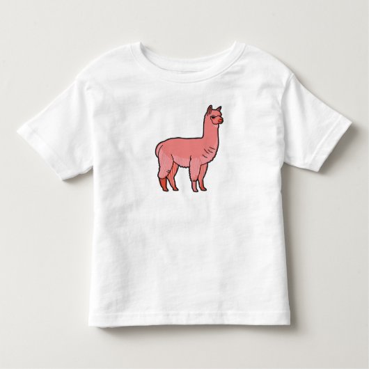 Cute little alpaca トドラーTシャツ (正面)