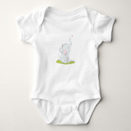 Cute little baby Top T-shirt ベビーボディスーツ (正面)