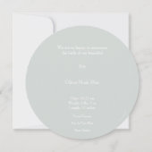 Cute Little Bear Baby Birth Announcement Card. 招待状 (裏面)