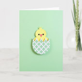 Cute Little Bird Hatchling Card カード (正面)