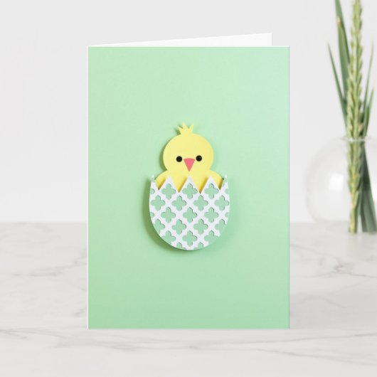 Cute Little Bird Hatchling Card カード (正面)