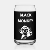Cute Little Black Monkey ガラス缶 (正面)
