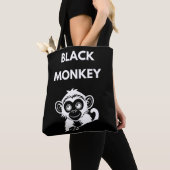 Cute Little Black Monkey トートバッグ (クローズアップ)