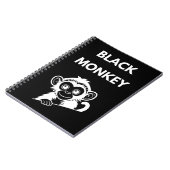 Cute Little Black Monkey ノートブック (左側)