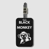 Cute Little Black Monkey ラゲッジタグ (正面縦)