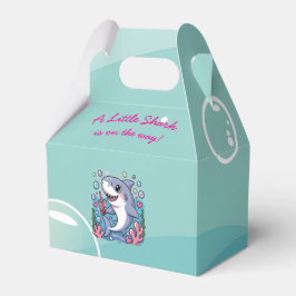 Cute Little Boba Shark Baby Shower Kawaii Blue フェイバーボックス