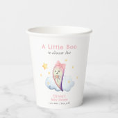 Cute Little Boo Bow Ghost Halloween Baby Shower  紙コップ (裏面)