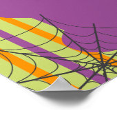 Cute Little Boo Ghost Cat Fall Baby Shower Welcome ポスター (角)