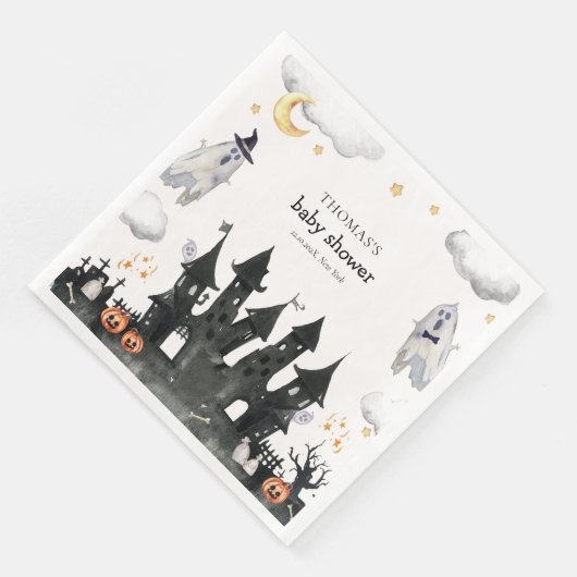 Cute Little Boo Ghost House Baby Shower (コーナー)