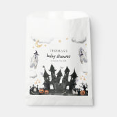 Cute Little Boo Ghost House Baby Shower フェイバーバッグ (正面)