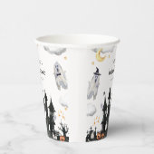 Cute Little Boo Ghost House Baby Shower 紙コップ (右)