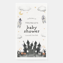 Cute Little Boo Ghost House Baby Shower Welcome