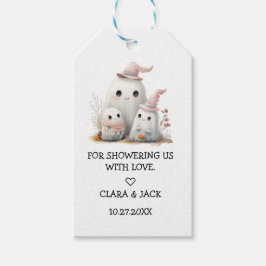 cute little boo girl First Halloween Baby shower ギフトタグ