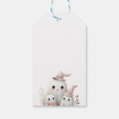 cute little boo girl First Halloween Baby shower ギフトタグ (裏面)
