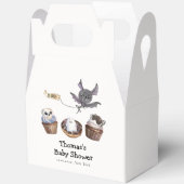 Cute Little Boo Halloween cupcake Baby Shower フェイバーボックス (見開き)