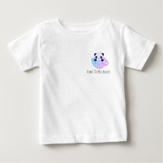 Cute Little Boss – Kawaii Panda in a Cup Sticker  ベビーTシャツ