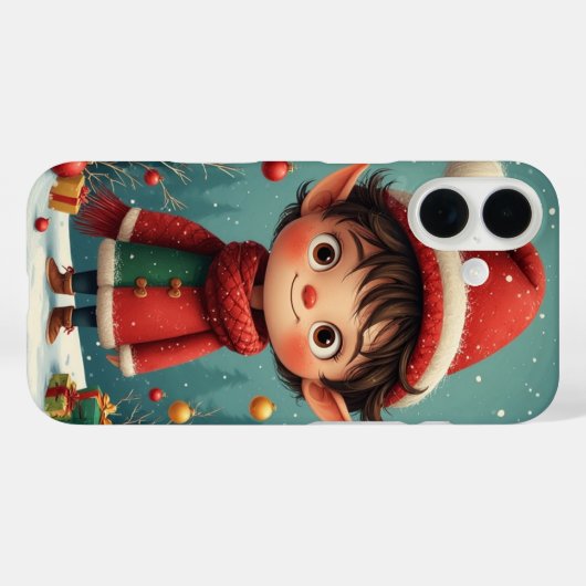 Cute Little Boy Elf iPhone / iPad case Case-Mate iPhoneケース (裏面 (横))