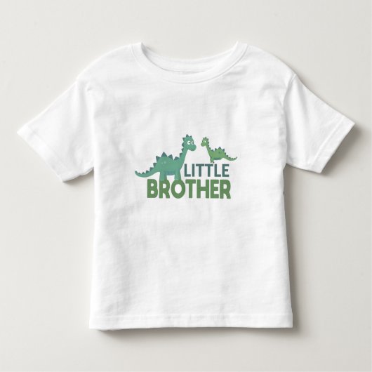 Cute Little Brother Dinosaur トドラーTシャツ (正面)