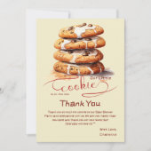Cute Little Cookie Baby Shower サンキューカード (正面)