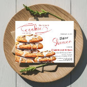 Cute Little Cookie Baby Shower 招待状