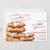 Cute Little Cookie Baby Shower 招待状 (正面)