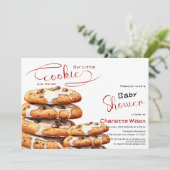 Cute Little Cookie Baby Shower 招待状 (スタンド正面)